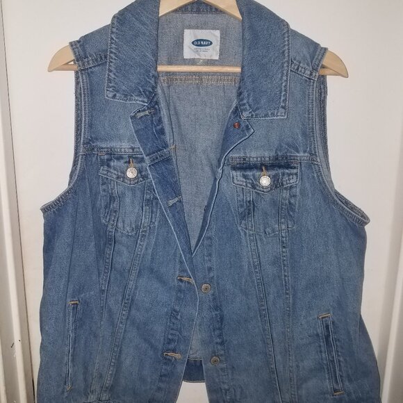 Old Navy sleeveless denim vest - Picture 1 of 3